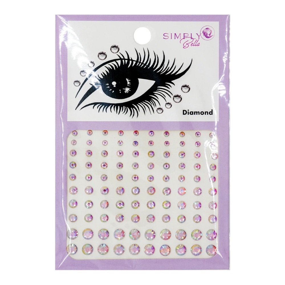 Facial Adhesive Rhinestones 100 Pink Face Gems Rave And Festival Makeup Gems